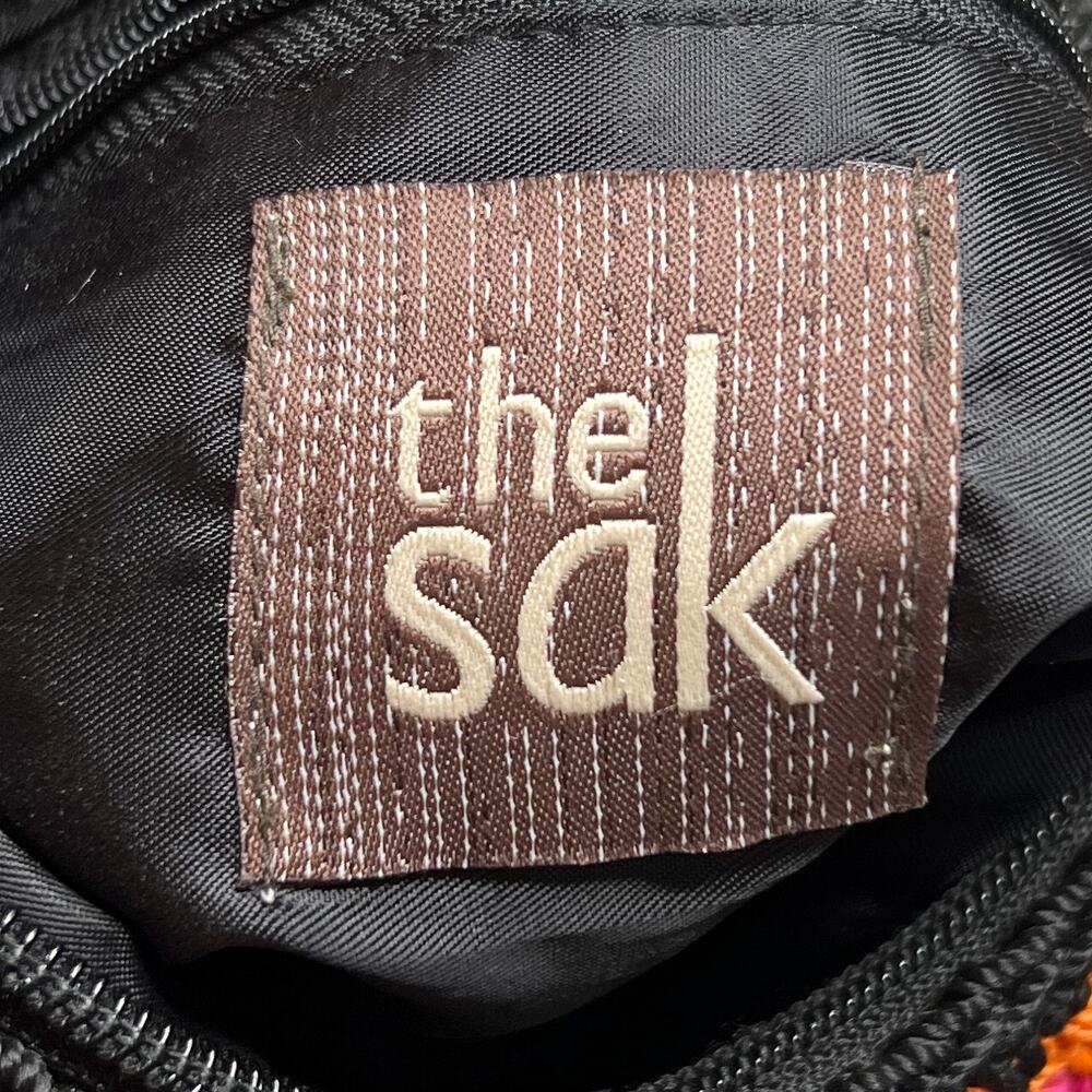 The Sak Multicolor Crochet Crossbody Bag Zipper Closure Satchel Purse Festival - Picture 4 of 8
